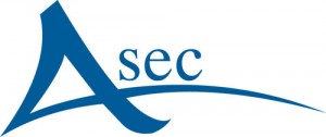 Asec logo created by Redline Company