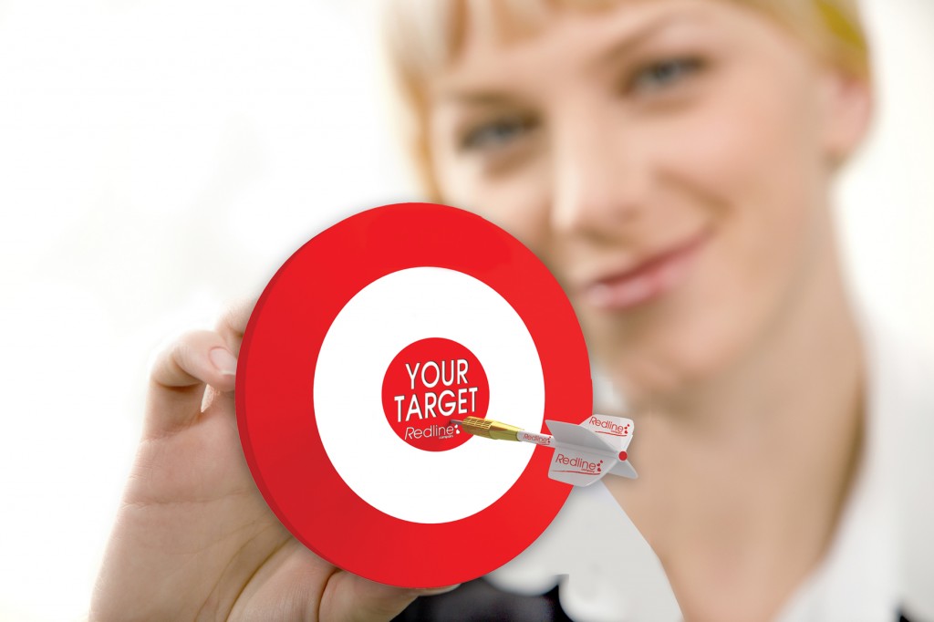 Woman with target - Redline Company