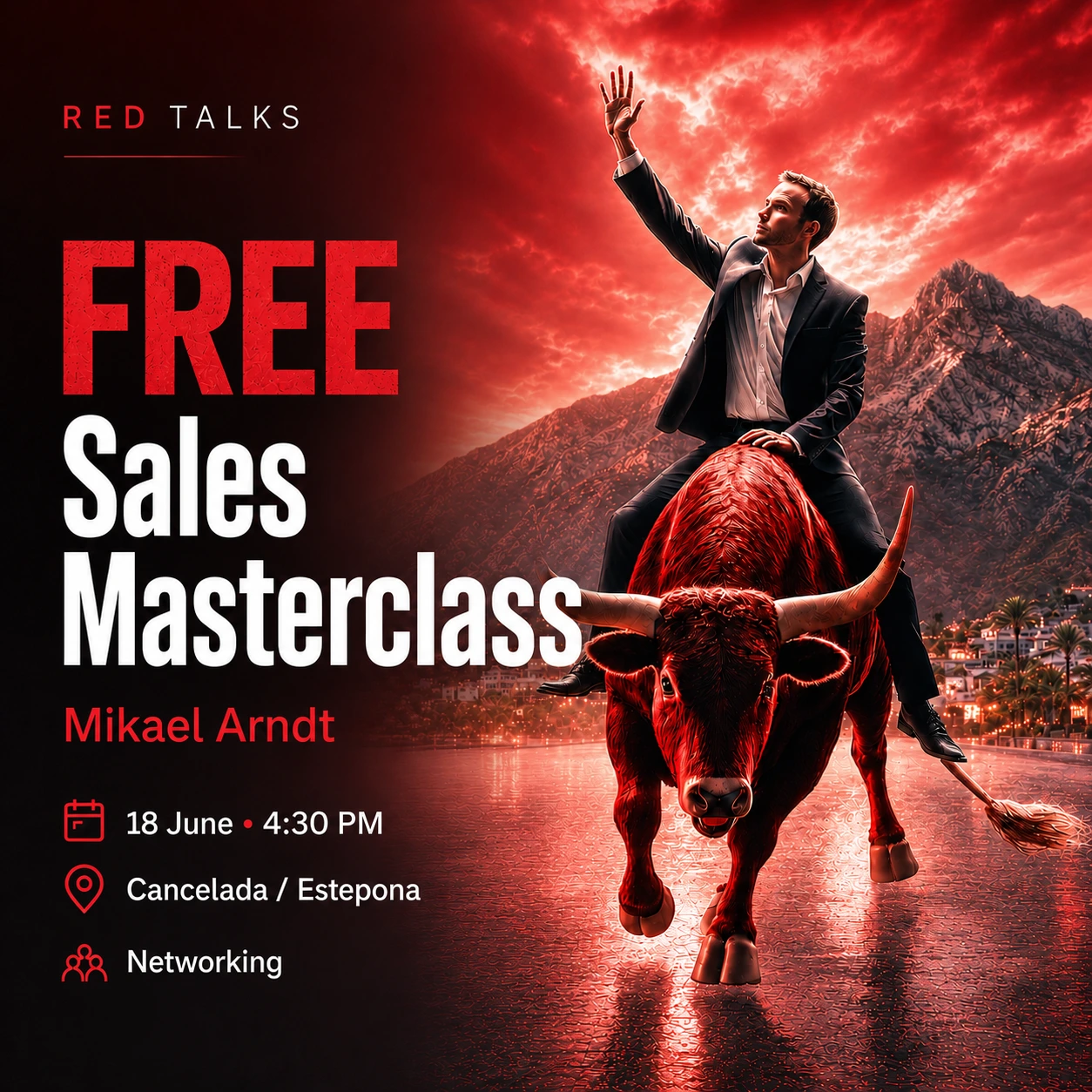 Red Talks Returns with Exclusive Free Sales Masterclass Featuring International Sales Expert Mikael Arndt