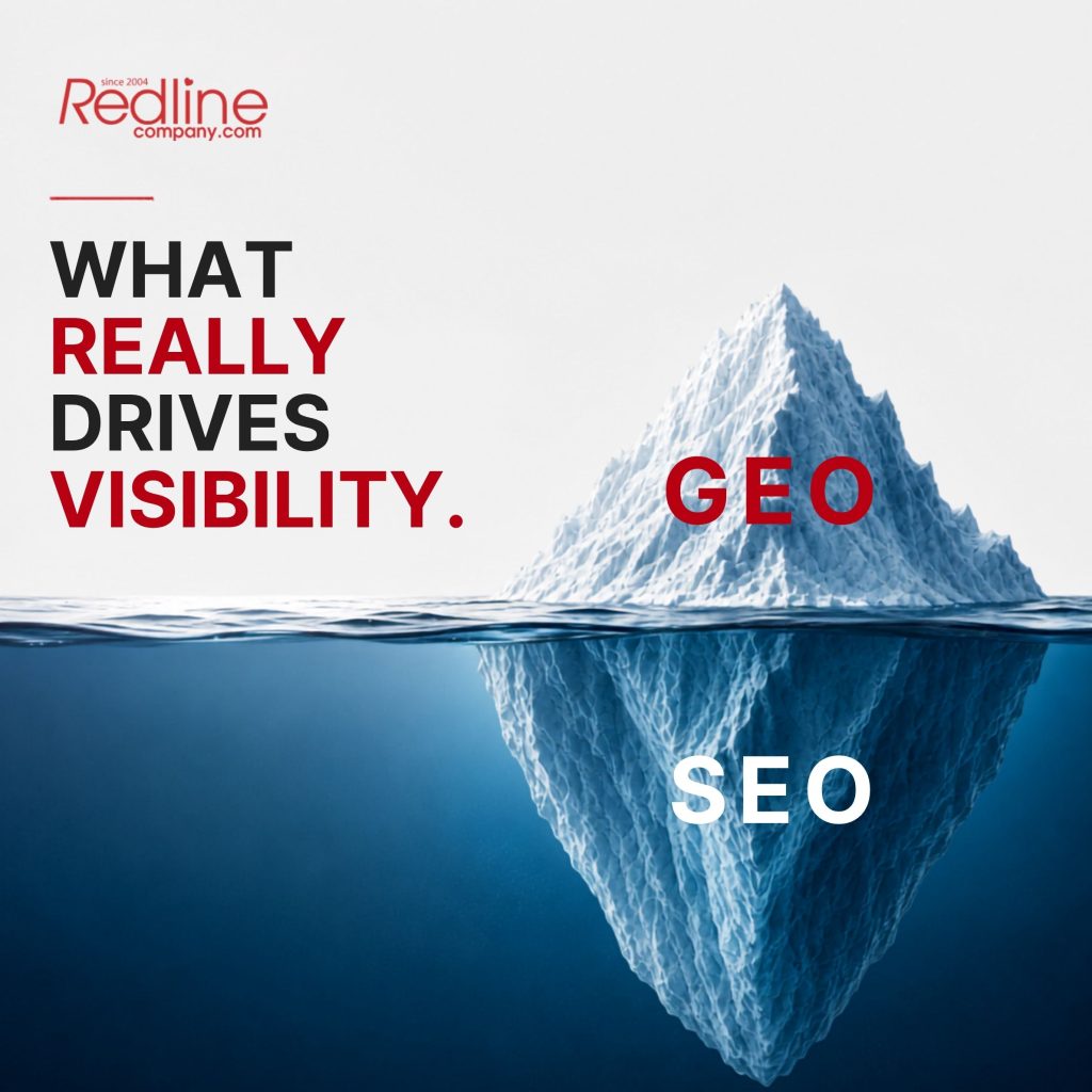 El iceberg del SEO y el GEO: qué es lo que realmente impulsa la visibilidad - Redline Company
